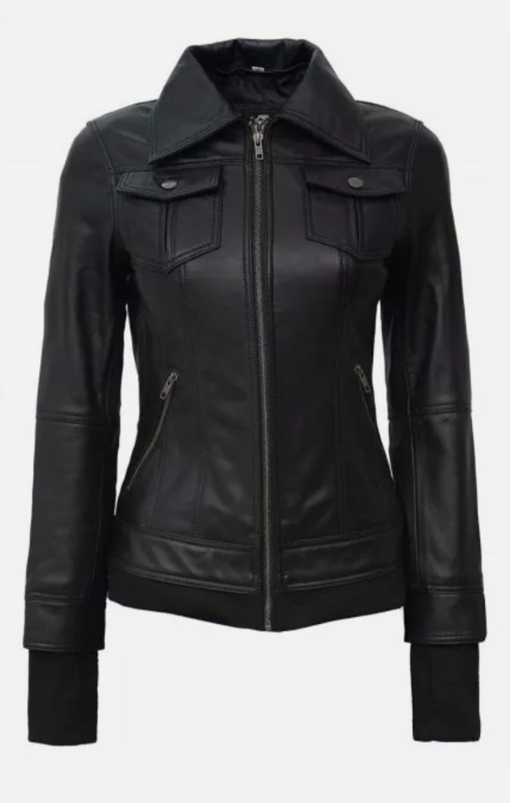 WOMEN'S LEATHER JACKET