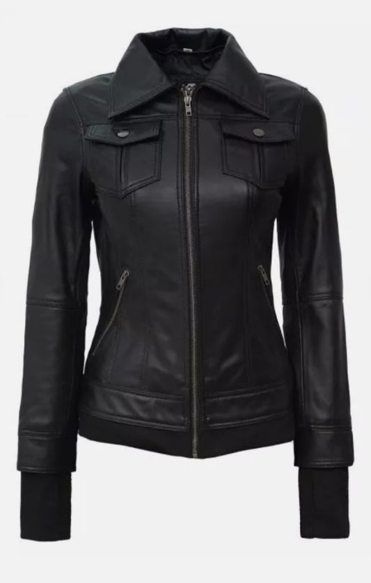 WOMEN'S LEATHER JACKET